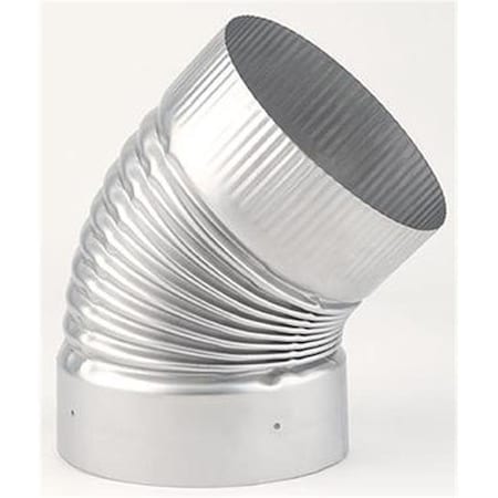 Integra Miltex Selkirk Corporation 4611 6 Inch Heat-fab 45 Degree Corrutgated Non-adjustable Elbow 21650